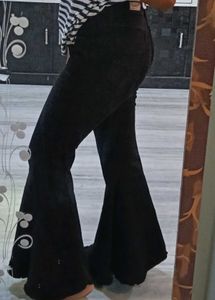 Black Flare Leg Jeans