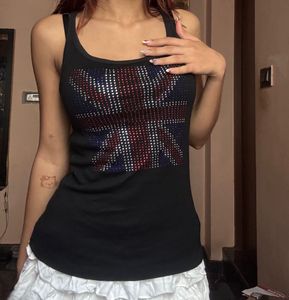 Rhinestone Y2k Tank top
