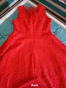 💅Sweetheart Red Fit&amp;Flare Net Dress💅