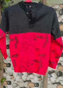 Black and red sweater