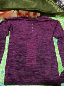 Nike Purple Long Sleeve Top