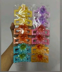 Floral Clips Set Of 6