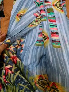 Floral Print Saree