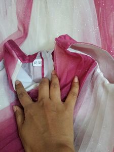 white purple Cute Party Dress
