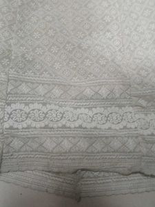Tailored White Chikankari Lehenga Choli