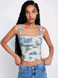 Patterned Crop Top