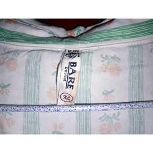 Floral Striped Tie-Front Shirt