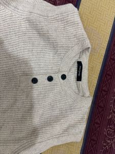 Knitted Vest with Buttons