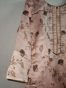 Pink festive wear kurti