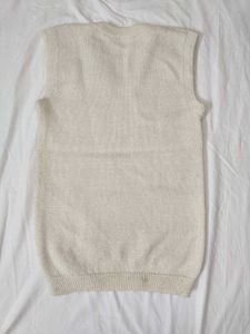 Vintage Sleeveless Knit Vest hand made