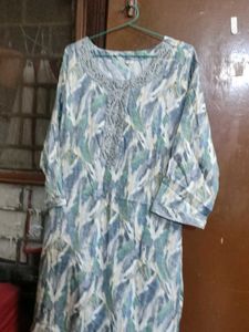 Leaf Print Kurta