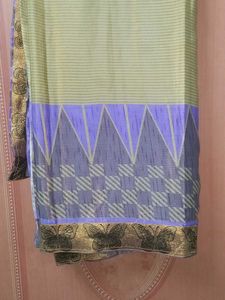 Lavender &amp; Beige Saree