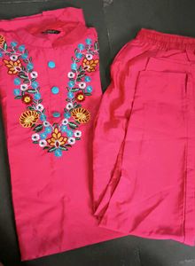 Pink Kurti Set