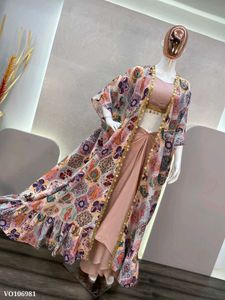 Indo Western Fiona Silk Dress Three Piece