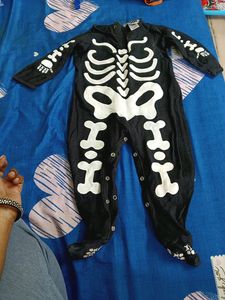 unisex Skeleton Romper