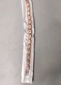 Rose Gold Heart &amp; Crystal Bracelet