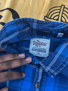 Blue Plaid Shirt