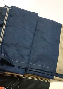 4 Colour Of Soft Khadi Cotton Saree (Only 1)