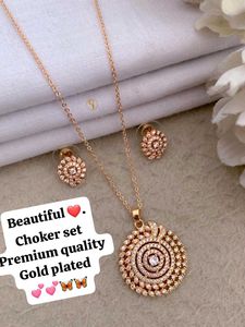 Gold Plated Choker Set