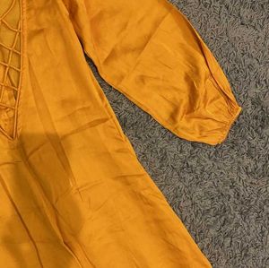 Orange Midi Dress