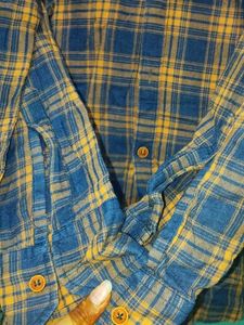 Blue and Yellow Plaid Flannel