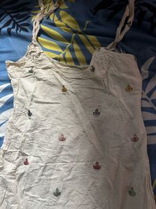 Tailored / Hand Stitched Embroidered White Kurta