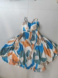 Abstract Print Sundress