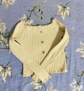 Stretchable Women Offshoulder Tops Size:S
