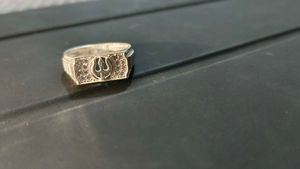 Trishul symbol pure silver Gents 💍
