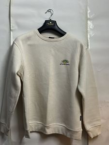 vintage Cream Embroidered Sweatshirt