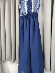 Blue Printed Jumpsuit