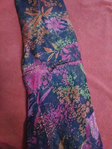 Floral Colourful Crepe Dress Material