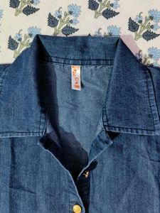 Blue Kolar Neck Kurti