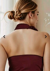 Bodysuit halter neck Burgundy