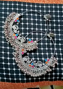 #Peacock Chandbali Earing #hoop Earing