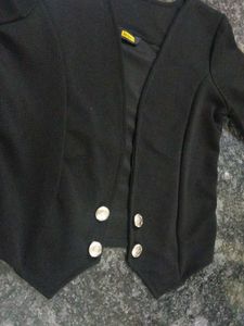 Black Jacket With Waistcoat Design