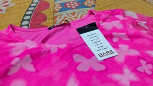 Bare Pink Butterfly Top