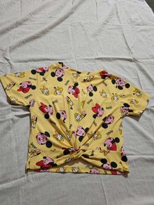 Mickey Mouse Print Top