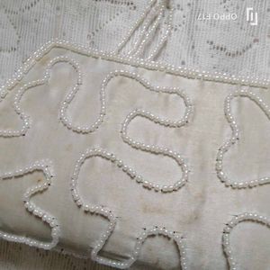 White Pearl Clutch