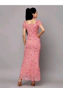 Floral Ruffle Hem Dress