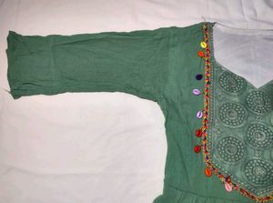 Green Ethnic Dress