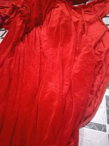 Red Shaneel Cloth New Not Used 4 Meter