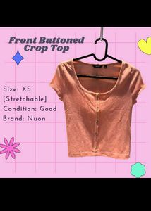 Peach Crop Top