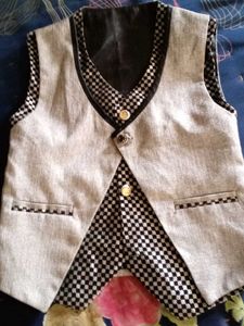 Vintage Checkered Pattern Vest