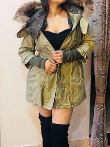Stylish Olive Green Parka