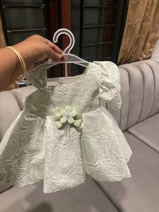 Kids Green Floral Frock For Girl Baby New