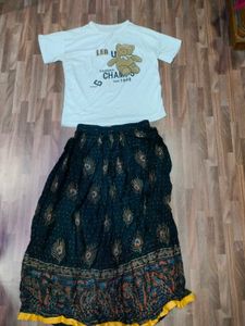 Boho Skirt &amp; Tee Set