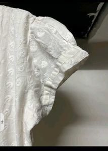 White Short Sleeve Dress