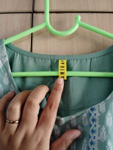 Sea Green Printed Kurti❤️