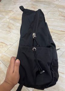 Black korean backpack